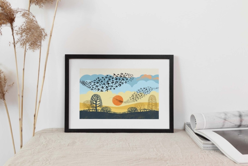 WEB A4 frame mockup